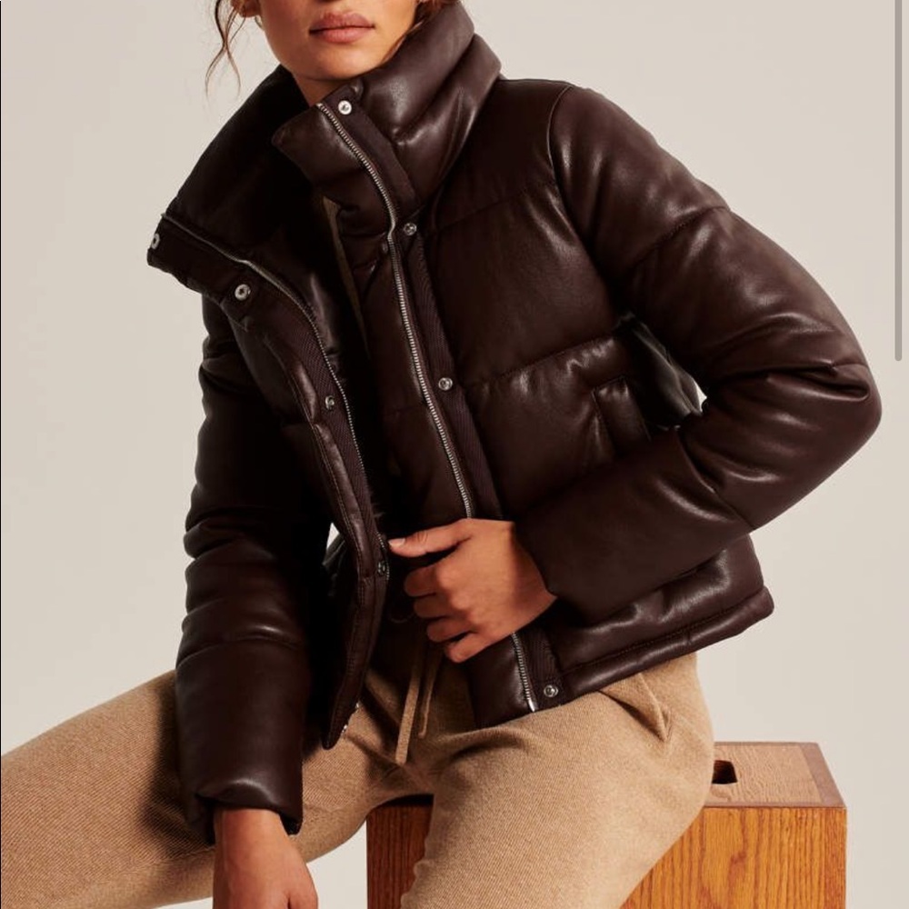 Abercrombie & Fitch Vegan Leather Jacket XS